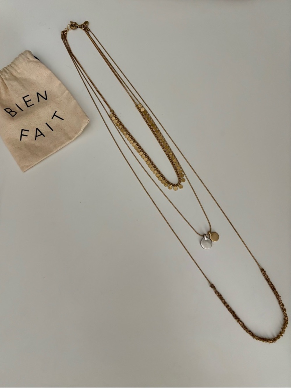 Madewell Gold Layered Necklace Set
